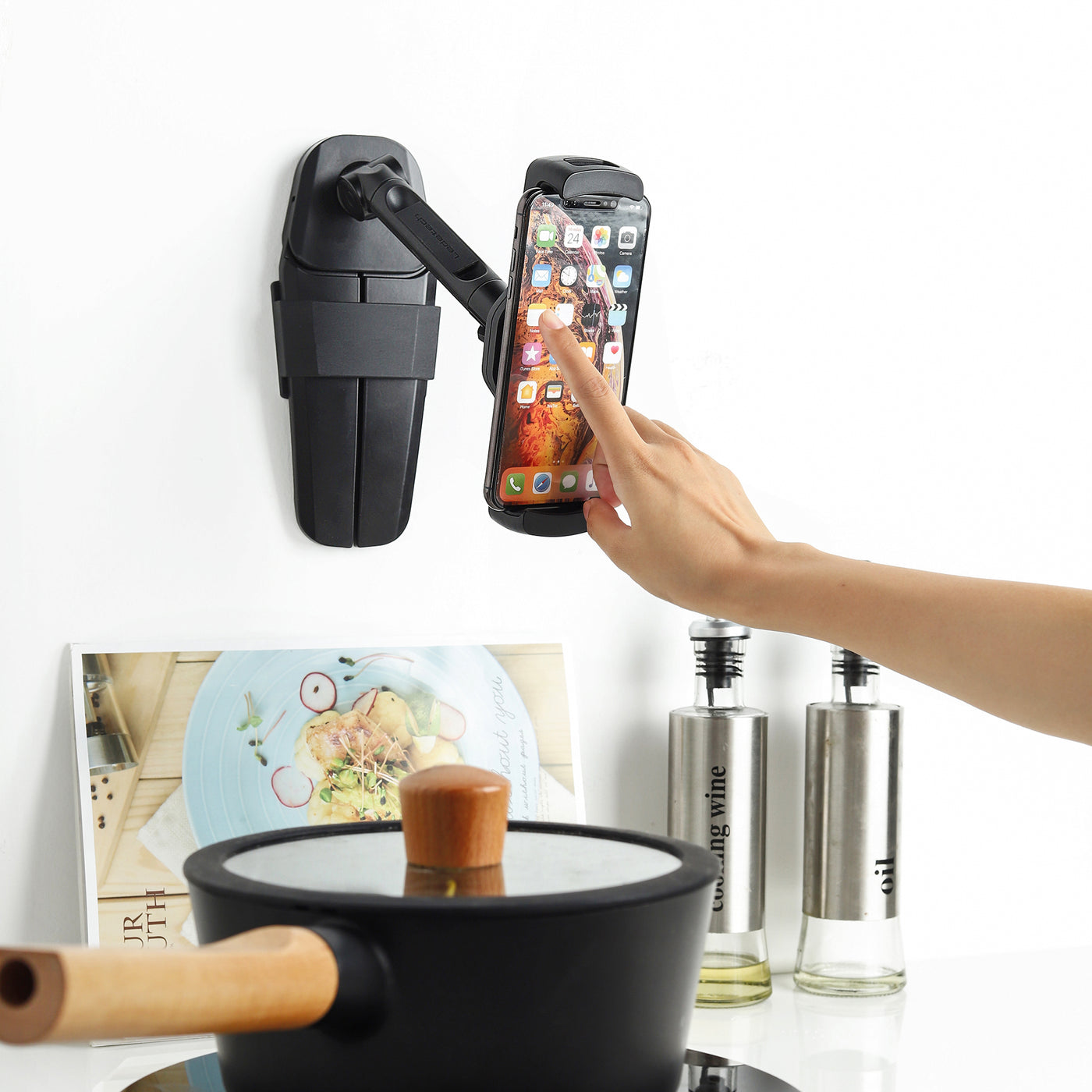 Smart Mount - Tablet & Cell Phone Holder (Short Arm/V Base)