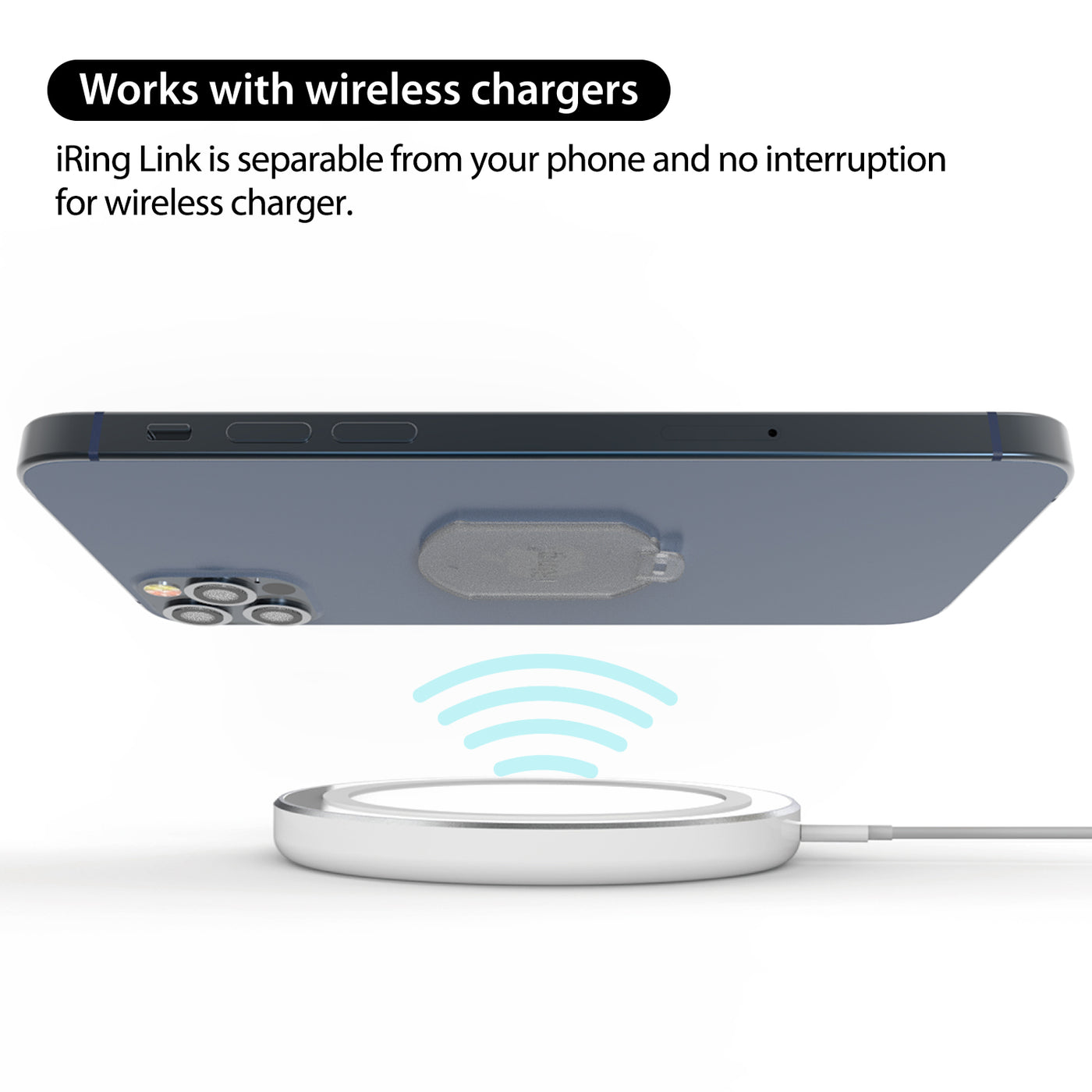 iRing POP - Works with wireless chargers